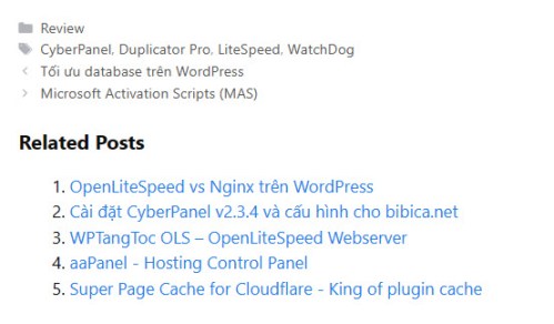 Jetpack Related Posts