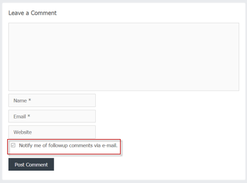 Subscribe To Comments Reloaded