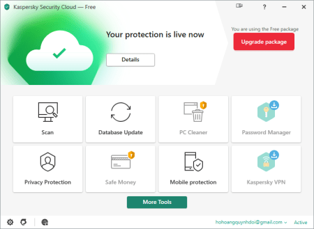 Kaspersky Security Cloud – Free – Antivirus cho Windows 10 ở 2022