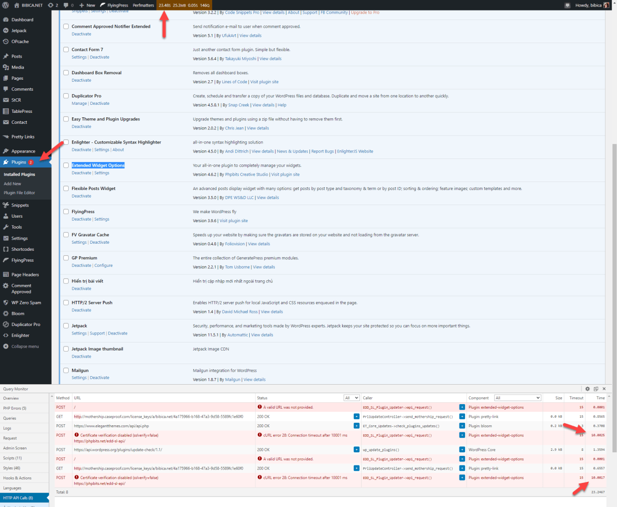 Query Monitor - ALL