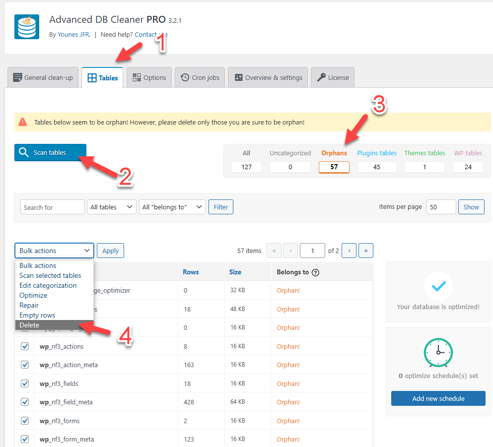 Tối ưu Cho Database Trên Wordpress