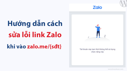 Huong Dan Sua Loi Link Zalo