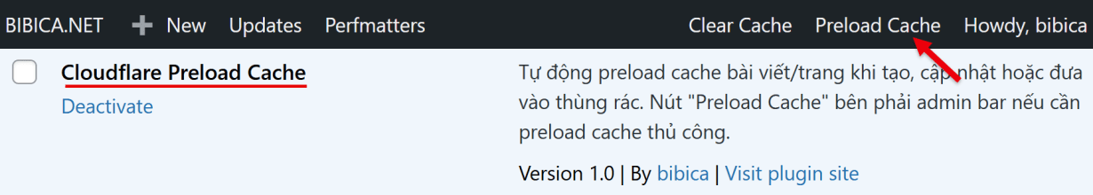 Cloudflare Preload Cache – Tự động preload cache bài viết và trang